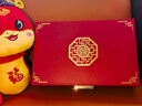 VLANDO结婚订婚礼物黄金三金首饰盒送新娘高档珠宝首饰盒五金饰品收纳盒 喜庆国红【礼盒装】 实拍图