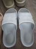 家の物语日本居家女拖鞋四季室内防滑静音家用厚底情侣浴室洗澡软底凉拖鞋 拖鞋蓝色（女）37-38码 实拍图