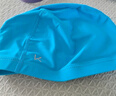 Keep泳帽女布料舒适不勒头加大号长发护耳成人帽男 海盐蓝 实拍图