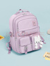 第九城（V.NINE）小学生书包女孩初高中生双肩包1-3-6年级休闲儿童书包大容量背包 实拍图