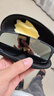 福初（FUCHU）骑行墨镜男眼镜近视套镜男女款墨镜防紫外线开车驾驶套镜太阳镜 黑框白水银【送便携收纳包】 实拍图