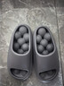 果洛菲浴室漏水拖鞋夏季室内洗澡防滑踩屎感镂空按摩拖鞋 灰色 42-43  实拍图