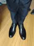 意尔康男鞋 打孔皮鞋男士2026夏季新款牛皮商务英伦风德比鞋上班鞋凉鞋 黑色 41 实拍图