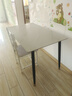 全品屋岩板餐桌家用4-6人小户型桌椅组合长方形现代简约吧台吃饭大桌子 【12MM厚】哑光雪山白 送货入户 120cm 【宽70CM】单桌子 实拍图