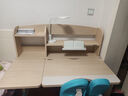 光明园迪（GMYD） 儿童学习桌椅套装可升降学生书桌可调节多功能写字桌椅诚者F120 诚者F120冰海蓝+V7-2卡其+蓝椅套 实拍图