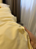 MIDO HOUSE铭都床上用品全棉磨毛四件套纯棉秋冬季床单被套60支A类四件套200X230嫩鹅黄 实拍图