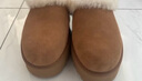 UGG秋季女士茸茸毛鞋领厚底懒人毛毛鞋 1166733CHE|栗色 42 实拍图