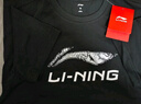 李宁（LI-NING）t恤女士短袖女运动衣服春夏季半袖体恤女装春休闲跑步健身投篮服 LINING黑【棉质】 M (170) 实拍图
