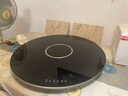 富得莱饭菜保温板加热菜板暖菜板圆形家用智能多功能带火锅电磁炉自动恒温餐桌旋转盘神器 语音黑80cm电动旋转电磁炉火锅 实拍图