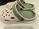 唐狮（TonLion）凉鞋男女鞋夏季情侣款洞洞鞋男士外穿沙滩凉拖鞋 墨绿 42/43 实拍图