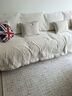 高级轻奢2025新款沙发盖布四季通用防滑防猫抓万能全包沙发巾坐垫 【防滑加厚】伊雅-白色 180*420cm 实拍图