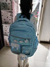 靓宝宝库洛米三到六女孩小学生减负护脊大容量一年级二女童轻便儿童书包 小号蓝色(适合1-2年级) 实拍图