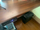 罗森（LUOSEN）转角双电机电动升降电脑桌 家用办公电竞桌学习书桌L型拐角工作台 胡桃色（右转角）-南洋楹木 180*120cm（电动款-双电机） 实拍图