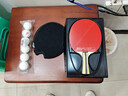 红双喜三星级乒乓球拍专业级狂飙3成品拍单拍直拍横拍兵兵乓球拍初学者 4星 横拍1只 【速度型】 实拍图