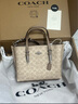 蔻驰（COACH）新款奥莱女士经典标志MOLLIE 25号托特包单肩斜挎包 IM/白色/粉笔白色 实拍图