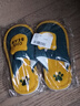 儿童棉拖鞋秋冬季男童室内防滑男孩家居小孩子可爱卡通居家鞋女童 墨绿小熊熊 34.5 适合脚长19-19.5cm 实拍图