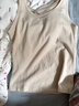 蕉内热皮302++男女士保暖背心7A抗菌抓绒无痕秋衣打底衫秋冬内衣内搭 【女士】燕麦奶 M 实拍图