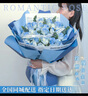 领香鲜花速递香槟玫瑰花束表白送女友老婆生日礼物全国同城配送 33朵碎冰蓝玫瑰花束 实拍图