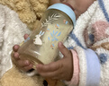 贝亲奶瓶婴儿宽口径奶瓶ppsu塑料材质新生儿第3代彩绘双把手奶瓶 胡桃夹子 330ml 9-15个月带LL奶嘴 实拍图