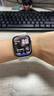 Apple/苹果 Watch Series 10 智能手表GPS+蜂窝款46毫米银色铝金属表壳丹宁色运动型表带M/L MWYG3CH/B 实拍图
