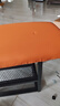 换鞋凳入户门口高级感一体靠墙楼道可坐穿鞋凳鞋架一体大容量鞋柜 长60cm【黑架橘色坐垫】 实拍图