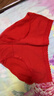 浪莎本命年内裤女属蛇年喜庆结婚中腰三角裤4条装纯棉裆大红女士内裤 实拍图