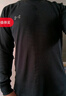 安德玛（UNDERARMOUR）DFO男子圆领运动休闲长袖T恤1302355 黑色001 XL 实拍图