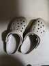 CROCS卡骆驰洞洞鞋贝雅男鞋女鞋轻便耐磨一脚蹬拖鞋休闲鞋|10126 白-100 36 /37(220mm) 实拍图