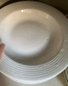洁雅杰陶瓷盘家用白瓷盘子8.5英寸釉下彩螺纹草帽盘微波炉可用4只装 实拍图