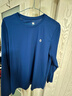 必迈（bmai）魔方速干长袖高弹力马拉松跑步运动套头衫柔软吸湿长袖T恤 深蓝色 L 男 实拍图