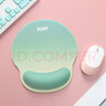 BUBM 护腕鼠标垫女手腕垫手托创意简约笔记本电脑鼠标腕托防滑鼠垫护手护腕硅胶鼠标垫 柚绿茉莉 实拍图