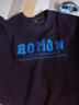 罗蒙儿童卫衣春款男女童洋气上衣大童男孩百搭时尚休闲运动衣黑色140 实拍图