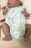 优衣库婴幼儿宝宝新生儿包臀衣长袖1件装连体衣新款478372 478373 478373/51嫩绿色 50cm 实拍图
