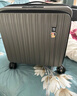 VCC行李箱18寸小型登机箱前开盖箱出差箱男轻便旅行箱密码拉杆箱女 灰色 20英寸 【顺丰速发】 实拍图