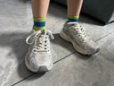 美津浓（MIZUNO）男女跑步运动休闲鞋缓震透气网面拼接RACER S 1.0 18/脏脏银 36 实拍图
