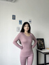 猫人（MiiOW）保暖内衣女 超柔亲肤加绒加厚 修身女士秋衣秋裤套装 美体线衣线 浅紫【第3代超柔密绒】 XL 120-140斤 实拍图
