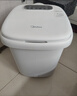 美的（Midea）泡脚桶按摩足浴盆加热自动按摩洗脚盆泡脚盆理疗恒温高深桶生日礼物送男女友ZL305极地白 实拍图