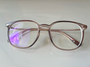 依视路（ESSILOR） 钻晶系列高清耐磨防蓝光近视超薄镜片专业配度数眼镜架男女镜框 TR90-全框-1069BR-茶色 镜框+依视路A4防蓝光1.60现片 实拍图