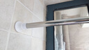 免打孔可伸缩晾衣杆浴室浴帘杆衣柜挂衣杆窗帘罗马杆阳台撑衣杆子 不锈钢【免打孔伸缩杆】多功能 可伸缩：0.9-1.6米【扫码安装】 实拍图