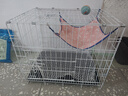 憨憨宠猫笼折叠猫笼子大号猫别墅加粗加密双层猫舍猫窝宠物猫咪用品家用 白色 600双层 实拍图