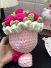 京东鲜花 11朵针织玫瑰毛线手捧花束情人节送女友闺蜜生日礼物 实拍图