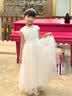 衣诺坊女生礼服长裙演出服公主纱裙主持人白色晚礼服钢琴演出舞蹈服 实拍图