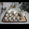 京东京造 茶具整套 功夫茶具套装茶壶茶杯茶盘 影青墨山12件【礼盒装】 实拍图