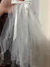 缔晶森系超仙丝带蝴蝶结新娘头纱结婚写真领证小头纱求婚旅拍仪式感 实拍图