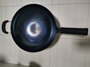 阎铁匠章丘炒锅铁锅已开锅轻便炒菜锅锻打无涂层老式圆底正品官方旗舰店 轻便锤印锅把一体34厘米 34cm 圆底炒锅 实拍图