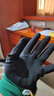 双星八特浸胶劳保手套发泡乳胶纹防滑透气 建筑防护手套12双 实拍图