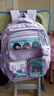 靓宝宝库洛米三到六女孩小学生减负护脊大容量一年级二女童轻便儿童书包 小号紫色+文具盒(适合1-2年级) 实拍图