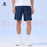 卡尔美（KELME）运动短裤男新款梭织速干训练跑步短裤轻薄透气五分裤 午夜蓝【升级开叉】 XL 实拍图