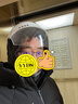 野马（YEMA）3C认证359S电动摩托车头盔男女秋冬季轻便式半盔电瓶车安全帽 四季通用 卡其白彩带花配透明长镜 实拍图