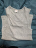 浪莎粗螺纹背心男100%纯棉修身全棉跨栏打底汗衫运动训练美式紧身健身 ·【2件灰色】· 纯棉粗螺纹 XL /175：修身版型建议选大一码 实拍图